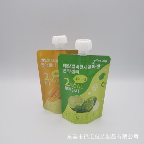 厂家定制果汁软饮料酒水管盖吸嘴袋印刷铝箔复合自立液体包装